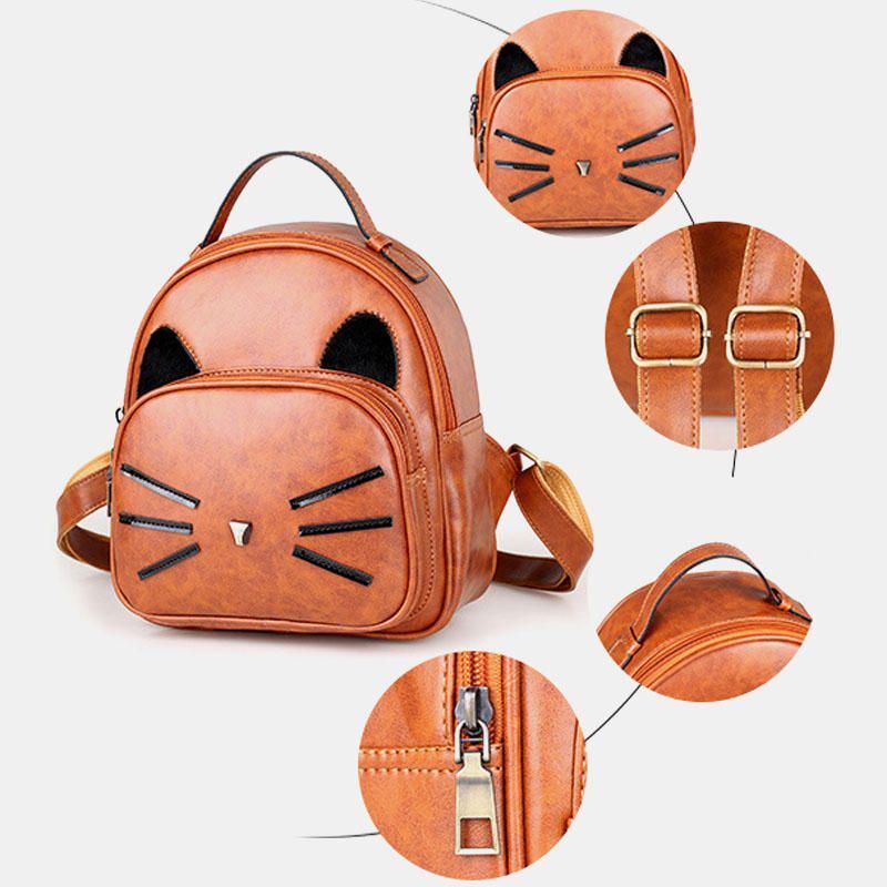 Naisten Crossbody Bag Cat Pattern Käsilaukku Crossbody Bag Reppu Treffeille Ulkona