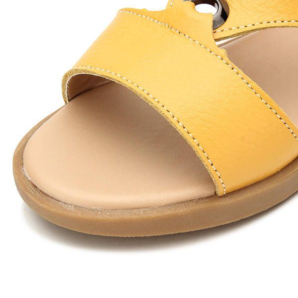 Naisten Summer Chic Rantasandaalit Hengittävät Slip-on Litteät Tossut