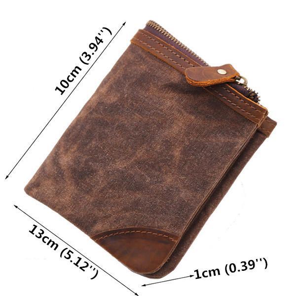 Kangas Vintage Wallet Bifold 8 Card Slot Kolikkolaukku Miehille