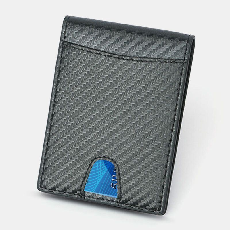 Miesten Monikäyttöinen Business Carbon Fiber Us Dollar Clip Card Vaihto Lyhyt Monikortti Slot Lompakko