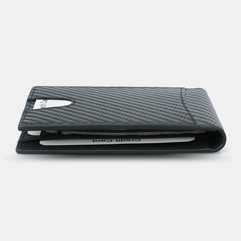 Miesten Monikäyttöinen Business Carbon Fiber Us Dollar Clip Card Vaihto Lyhyt Monikortti Slot Lompakko