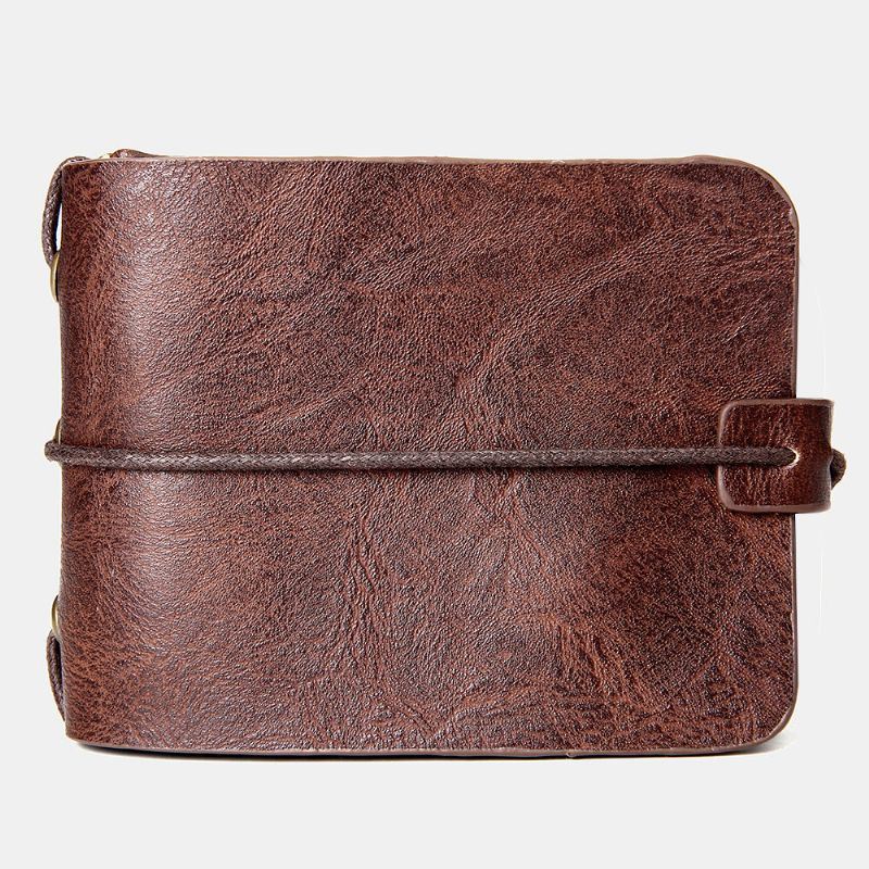 Miesten Monikäyttöinen Lompakko Vintage Bifold Lyhyt Monikorttipaikka Korttipidike Kolikko Kukkaro Rahapidike