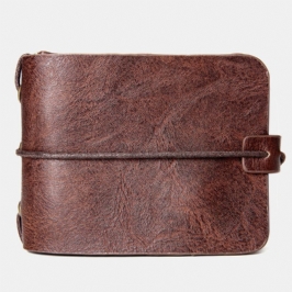 Miesten Monikäyttöinen Lompakko Vintage Bifold Lyhyt Monikorttipaikka Korttipidike Kolikko Kukkaro Rahapidike