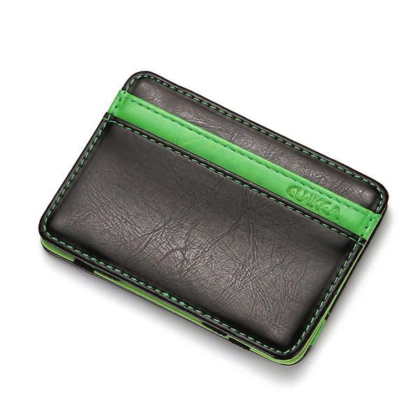 Miesten Pu Money Card Clip Magic Wallet Clutch Bus Card Bag -laukku