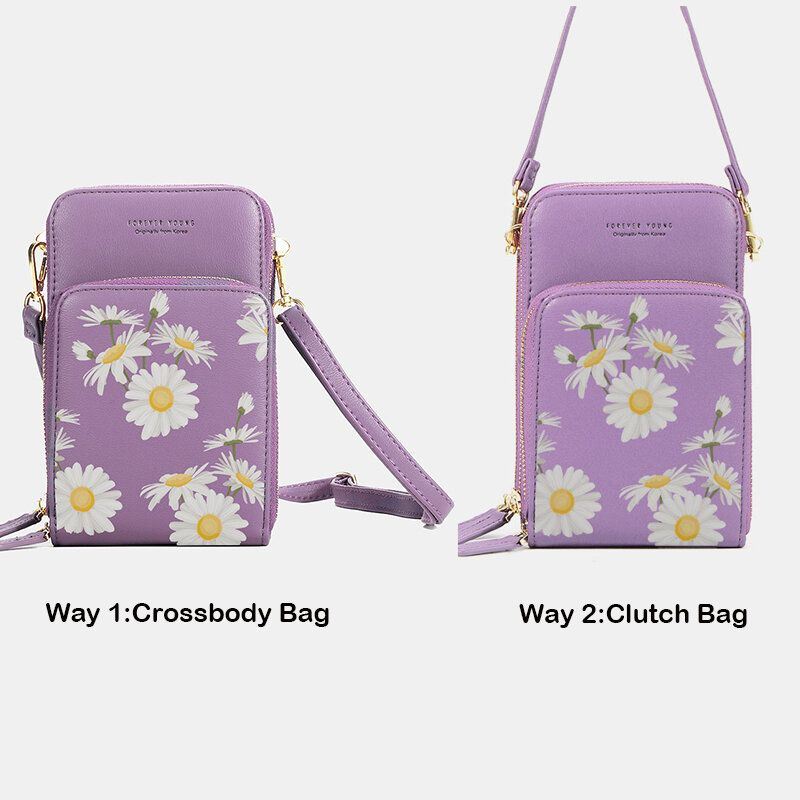 Naisten Daisy Clutch Bag Korttilaukku Puhelinlaukku Crossbody Bag