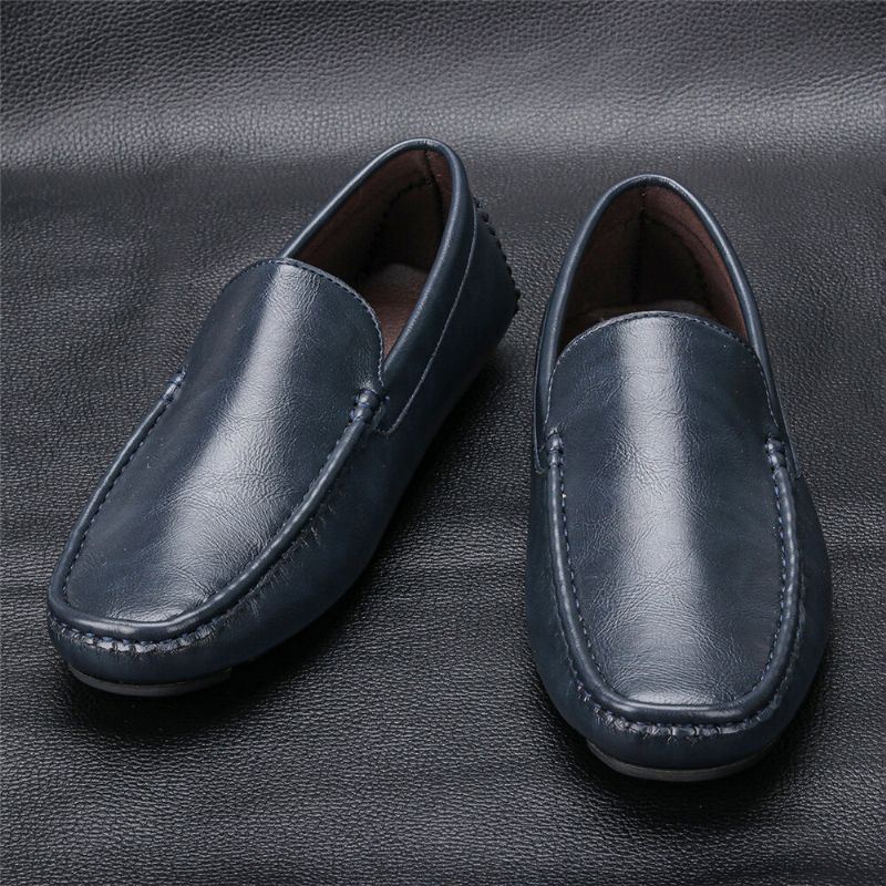 Miesten Mikrokuituliinahkaa Hengittävät Vintage-pehmeät Pohjalliset Mukavat Vapaa-ajan Kengät