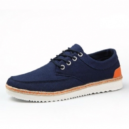 Miesten Tennarit Canvas Causal Outdoor Sport Flat Mukavat Oxfords-kengät