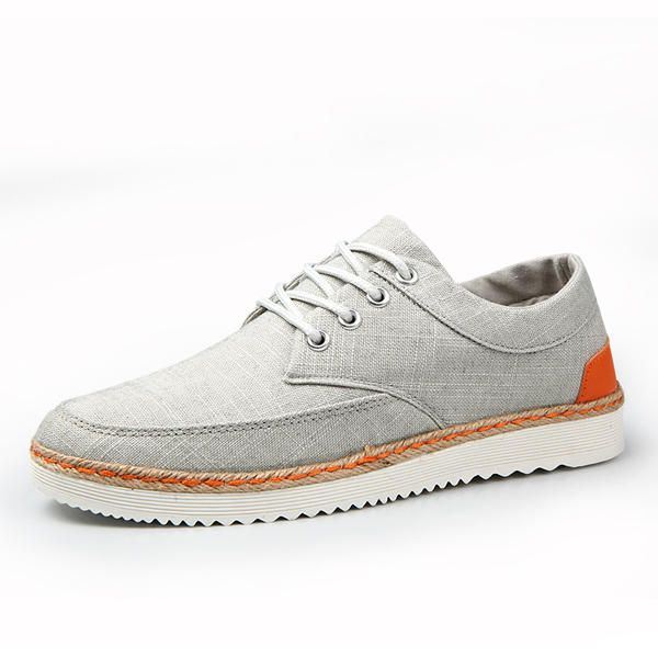 Miesten Tennarit Canvas Causal Outdoor Sport Flat Mukavat Oxfords-kengät