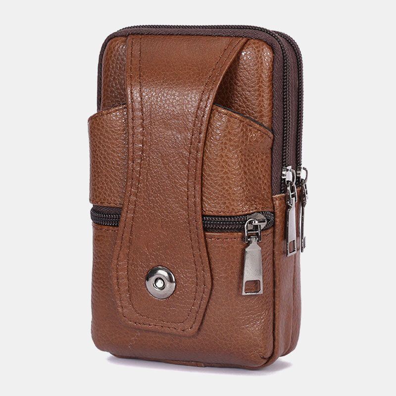 Miesten Kestävä Läppä Magneettinappinappimalli Vyölaukku Hengittävä Mauton Vyölaukku 6.5 Tuuman Puhelinlaukku Crossbody Laukut Olkahihnalla