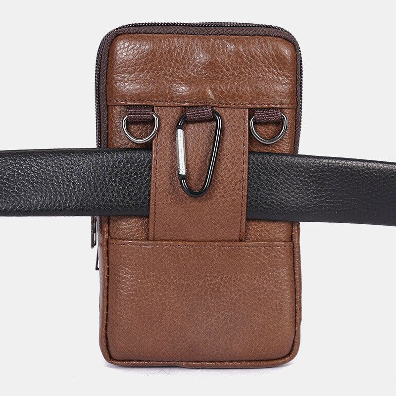 Miesten Kestävä Läppä Magneettinappinappimalli Vyölaukku Hengittävä Mauton Vyölaukku 6.5 Tuuman Puhelinlaukku Crossbody Laukut Olkahihnalla