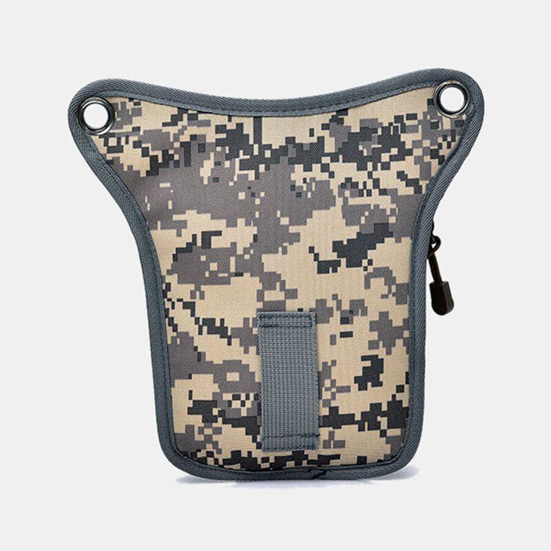 Miesten Nylon Naamiointi Tactical Outdoor Sport Monitoimi Vedenpitävä Vyötärölaukku Jalkalaukku Olkalaukku Ratsastukseen