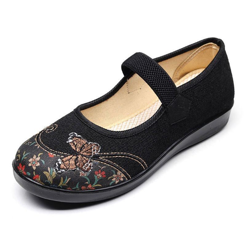 Naisten Mukavat Liukumattomat Kuminauhat Mary Jane Flat Loafers