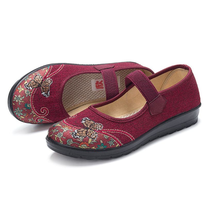 Naisten Mukavat Liukumattomat Kuminauhat Mary Jane Flat Loafers