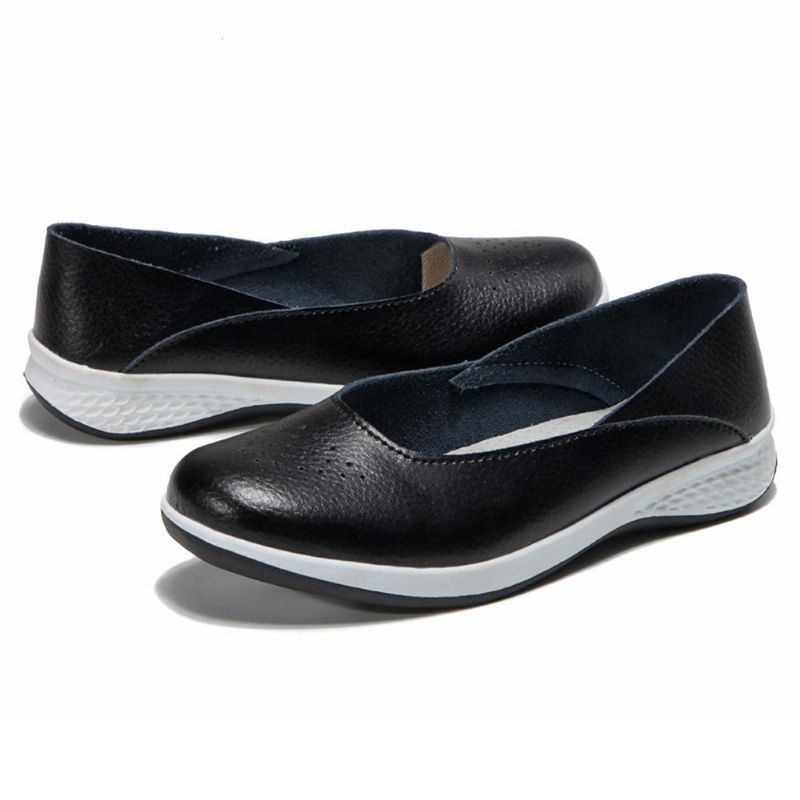 Naisten Rennot Pehmeät Tikkaukset -slip On Flats -loaferit