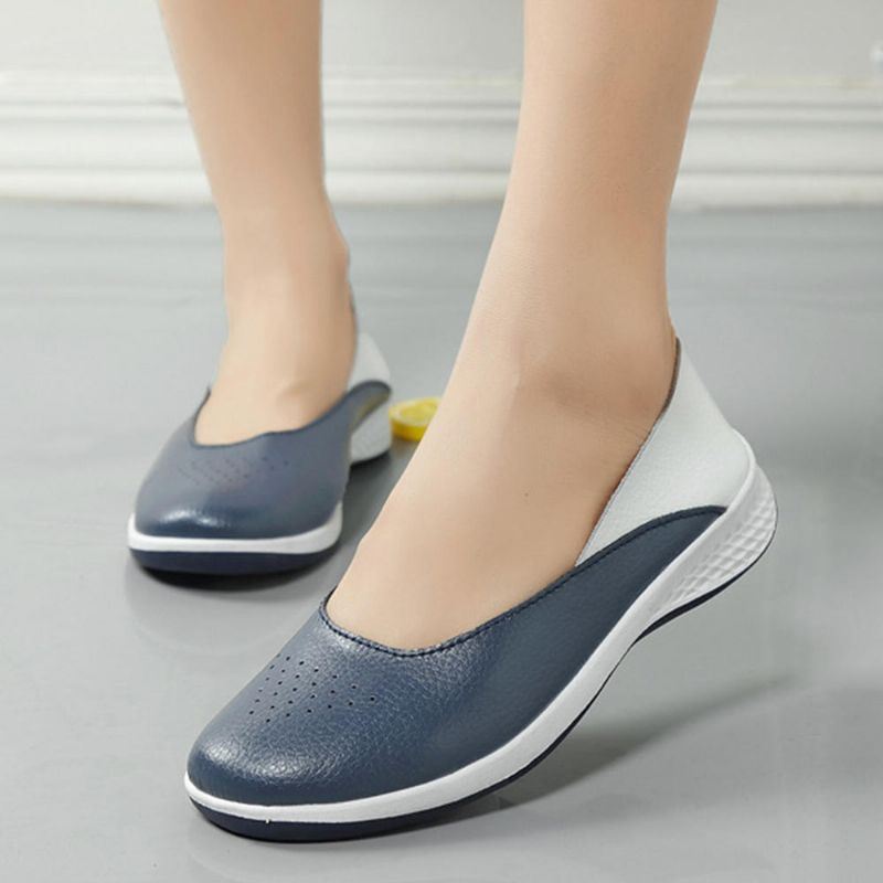 Naisten Rennot Pehmeät Tikkaukset -slip On Flats -loaferit