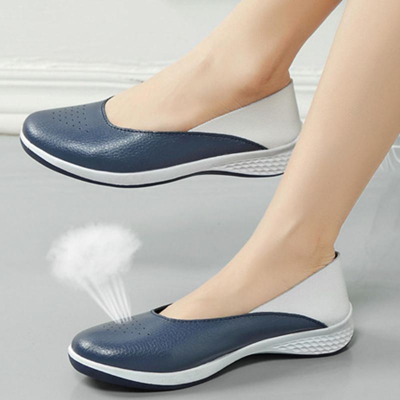 Naisten Rennot Pehmeät Tikkaukset -slip On Flats -loaferit