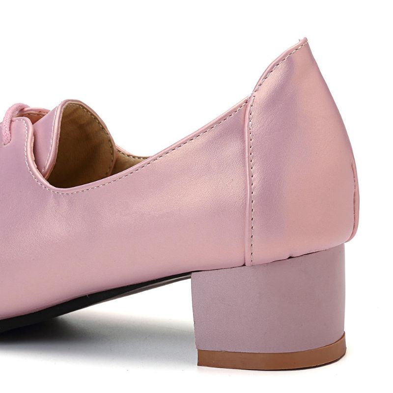 Suurikokoiset Naisten Loafers Neliömäiset Brogue-kengät