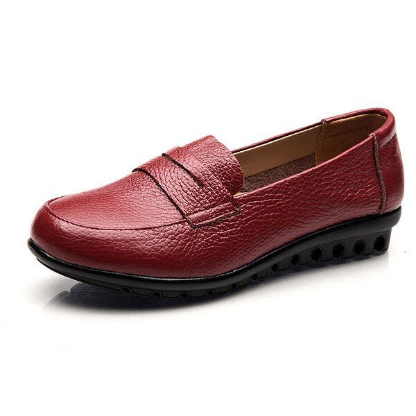 Uudet Naisten Pehmeät Rento Mukavat Tasaiset Loaferit Slip-on Muoti Pyöreät Toe Flats Kengät