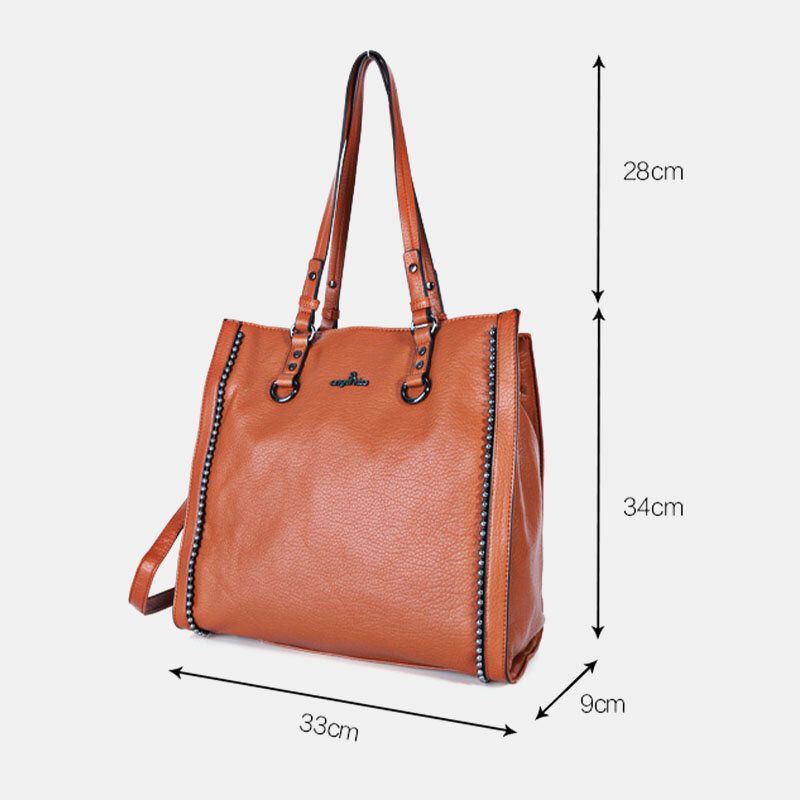 Angel Kiss Naisten Pu Nahka Vintage Suuri Kapasiteetti 13.3 Tuuman Kannettavan Tietokoneen Laukku Multi-carry Crossbody Laukku Olkalaukku Tote