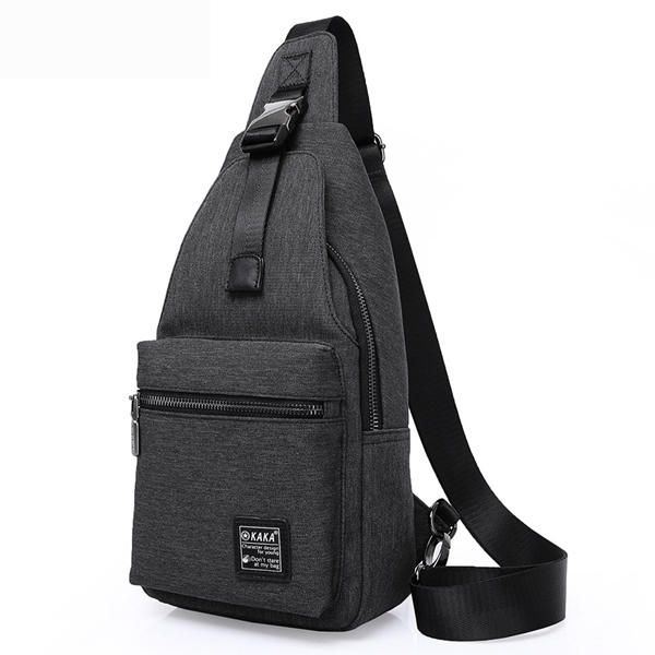 Kaka® Miesten Muoti Rintapakkaus Suuri Tilavuus Swagger Bag Crossbody Matkalaukku