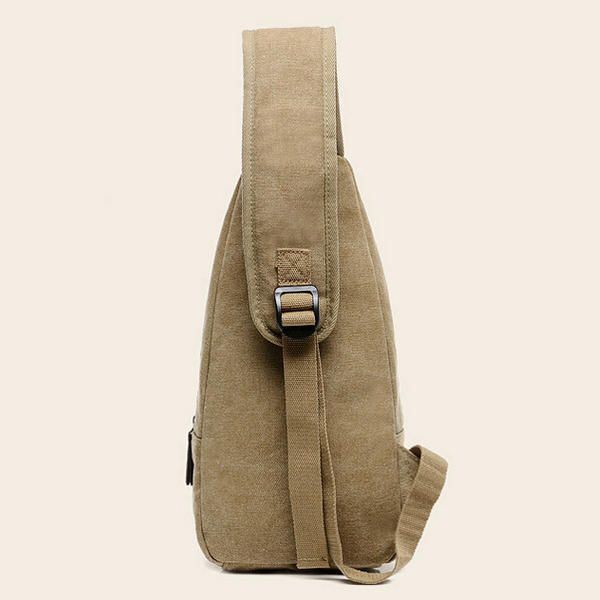 Miehet Naiset Retro Canvas Messenger Bag Olkalaukku Rintapakkaus