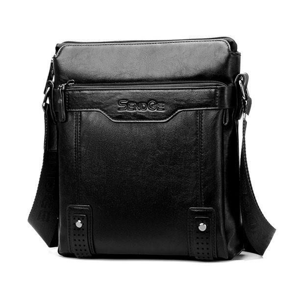 Miesten Business Messenger Bag Solid Crossbody -olkalaukku