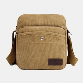 Miesten Canvas-olkalaukku Crossbody-laukku Ulkokäyttöön