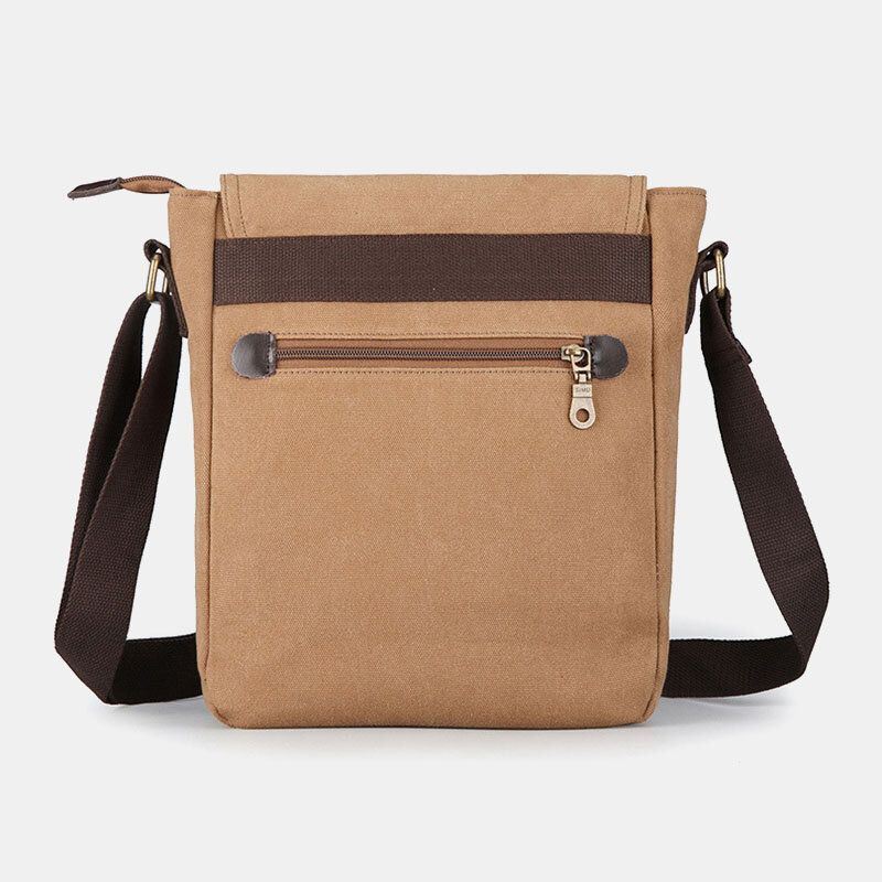 Miesten Canvas Retro Suurikokoinen Olkalaukku Crossbody Bag