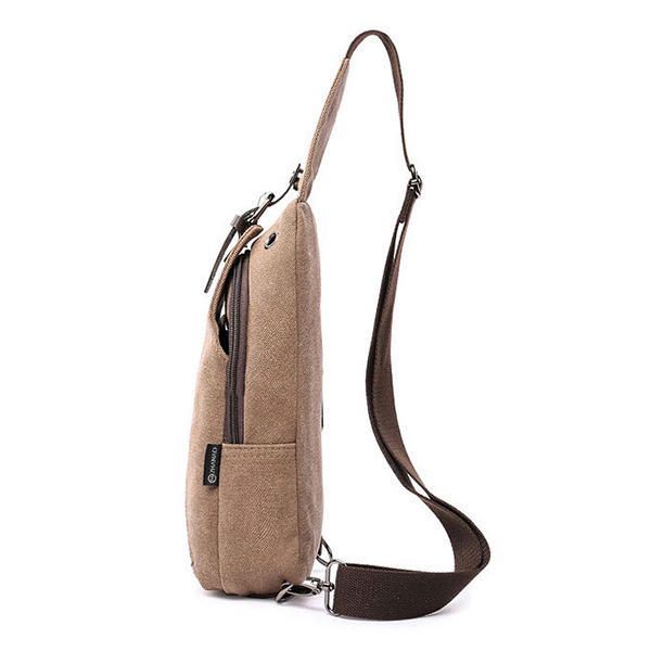 Miesten Kankainen Kantolaukku Outdoor Sport Casual Rintapakkaus Crossbody Swagger Bag