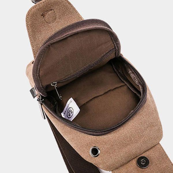 Miesten Kankainen Kantolaukku Outdoor Sport Casual Rintapakkaus Crossbody Swagger Bag