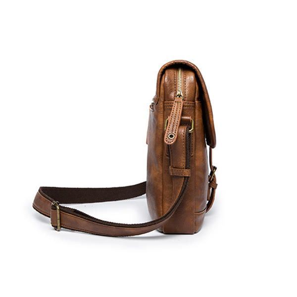 Miesten Minimalistinen Retro Casual Messenger Crossbody -olkalaukku