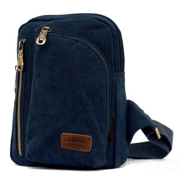 Miesten Naisten Casual Canvas Olkalaukut Rintapakkaus Messenger Bag