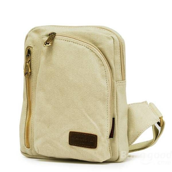 Miesten Naisten Casual Canvas Olkalaukut Rintapakkaus Messenger Bag