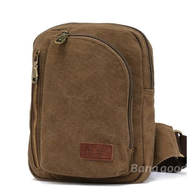 Miesten Naisten Casual Canvas Olkalaukut Rintapakkaus Messenger Bag