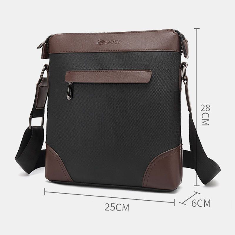 Miesten Nylon Casual Patchwork Vedenpitävä Kulumisenkestävä Crossbody Laukku