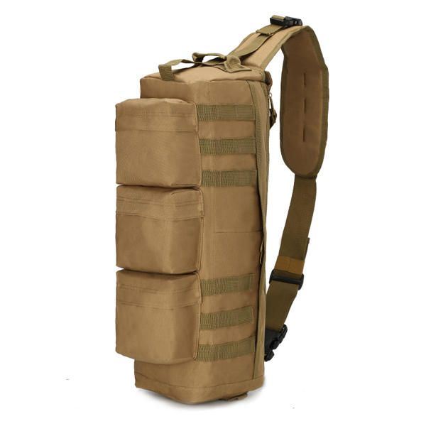 Miesten Nylon Tactical Outdoor Sport Cs Crossbody Laukku Vaellusrintalaukku