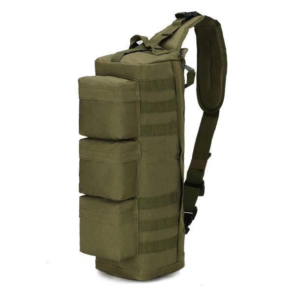 Miesten Nylon Tactical Outdoor Sport Cs Crossbody Laukku Vaellusrintalaukku