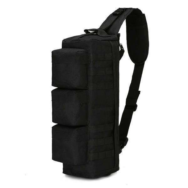 Miesten Nylon Tactical Outdoor Sport Cs Crossbody Laukku Vaellusrintalaukku