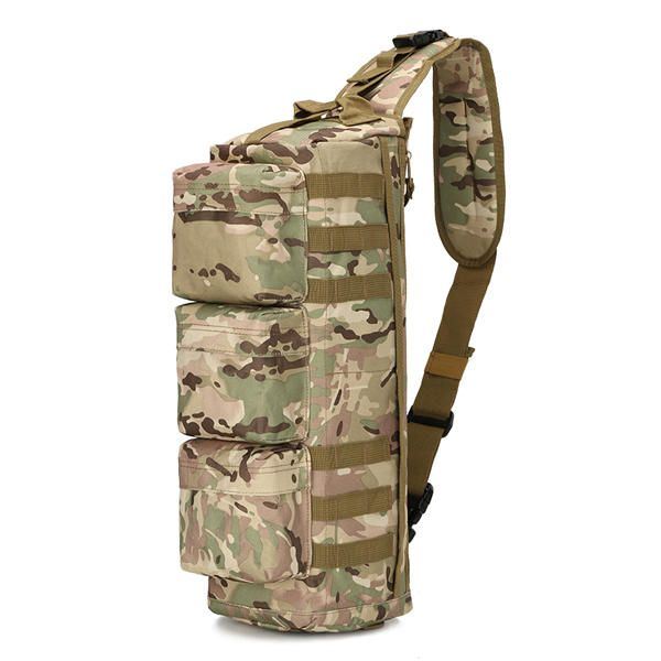 Miesten Nylon Tactical Outdoor Sport Cs Crossbody Laukku Vaellusrintalaukku