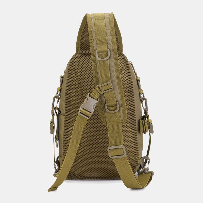 Miesten Oxford Camo Monitoiminen Vedenpitävä Ulkourheilu Ratsastus Taktinen Olkalaukku Crossbody Bag Rintalaukku