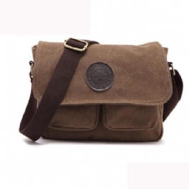 Miesten Retro Crossbody Laukku Canvas Olkalaukku Messenger