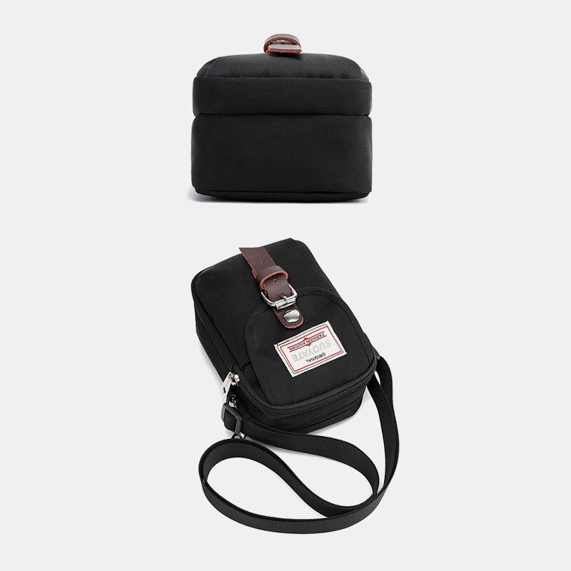 Miesten Unisex Nylon Mini Easy Carry Casual Olkalaukku Cross Body Bag