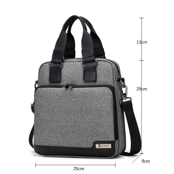 Miesten Vapaa-ajan Olkalaukku Brief Messenger's Bag Business Crossbody -laukku