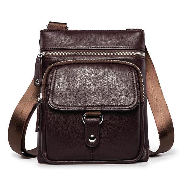 Miesten Vintage Business Casual Monikäyttöinen Crossbody Laukku