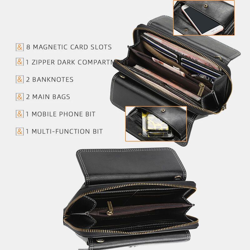 Naiset Pu Nahka Ristikukka Tupsu Suuri Kapasiteetti Multi-card Slot Puhelinlaukku Crossbody Laukku Olkalaukku