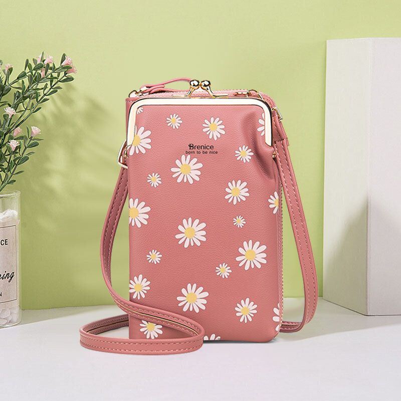 Naisten 13 Korttipaikkaa Puhelinlaukku Daisy Crossbody Laukku Olkalaukku