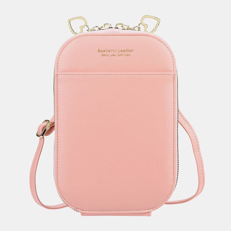 Naisten 4 Korttipaikkaa 6.5 Tuuman Puhelinlaukku Soikea Laukku Crossbody Bag