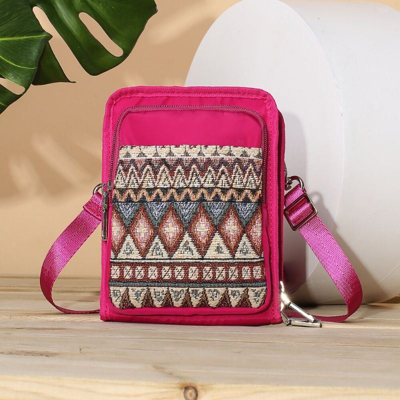 Naisten Canvas Bohemian Crossbody -laukku