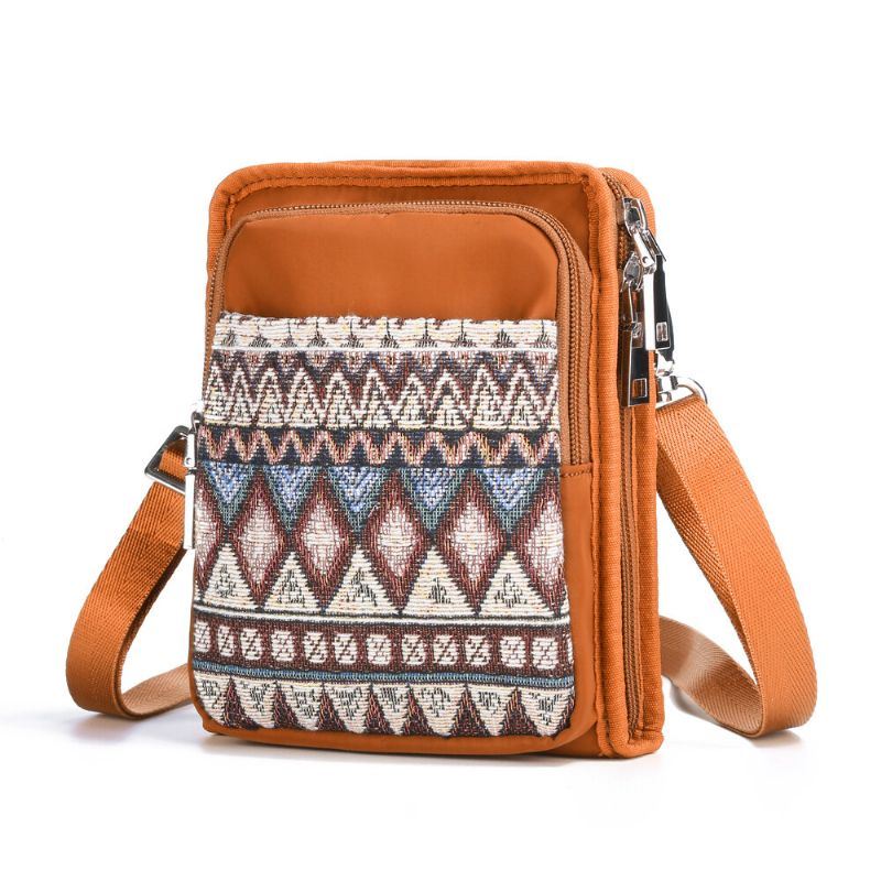 Naisten Canvas Bohemian Crossbody -laukku