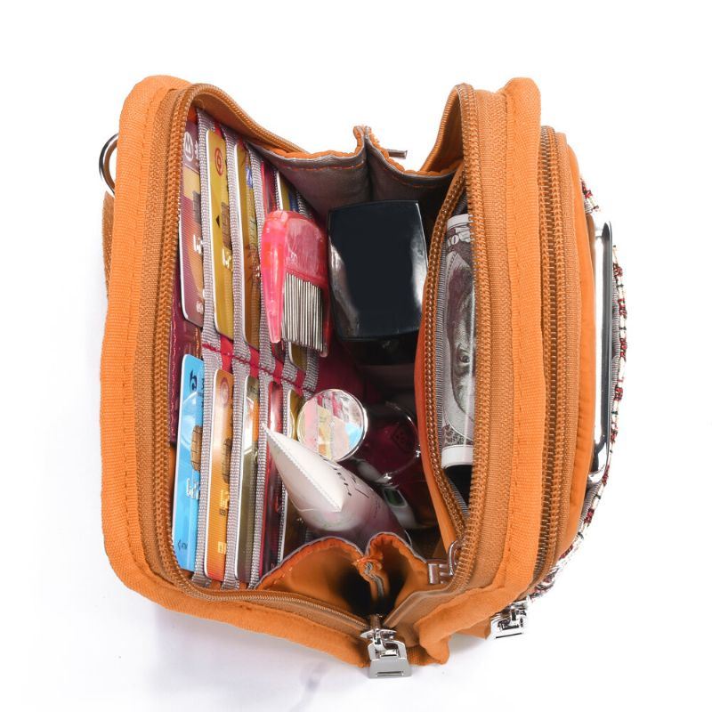 Naisten Canvas Bohemian Crossbody -laukku